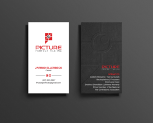 Business Card Design by Imagine design000 for Picture Perfect Tile Inc. | Design: #26134411