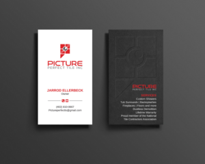 Business Card Design by Imagine design000 for Picture Perfect Tile Inc. | Design: #26134414