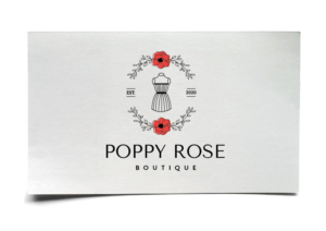 Poppy Rose Boutique | Logo Design by Birdcage