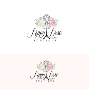 Poppy Rose Boutique | Logo Design by sankar999