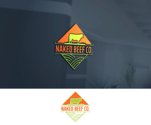 Naked Beef Co. Custom Ranch/Farming T Shirt Design  | T-shirt Design by MaToTiPiLa