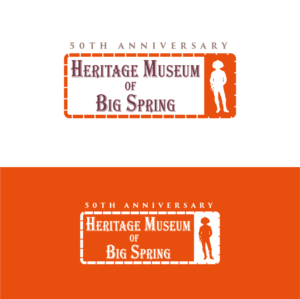 Heritage Museum of Big Spring-50th Anniversary.../or using 50 years from 1971-2021  | Logo Design by Maxo-Biz