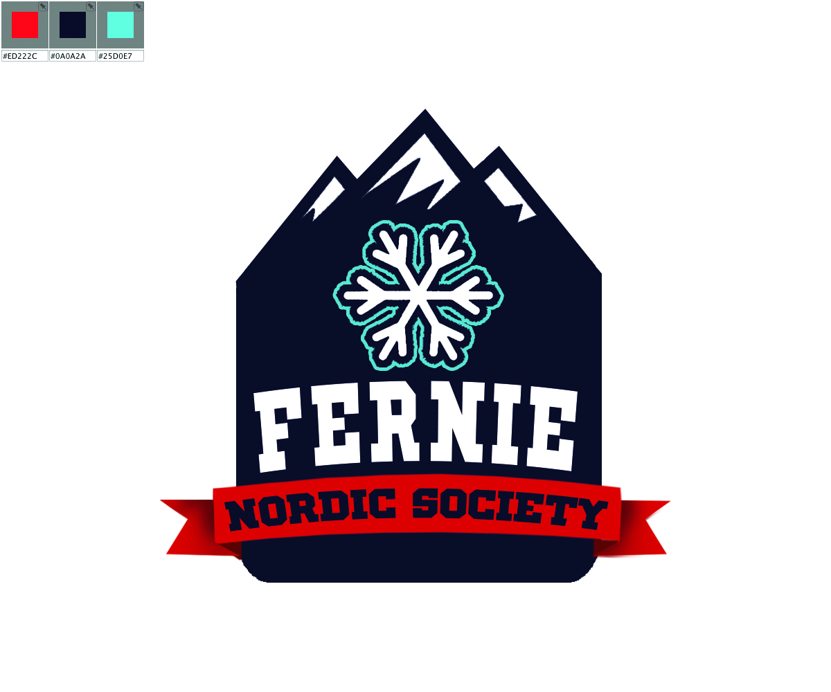 Logo Design by sabinokevz for Fernie Nordic Society | Design #3125424