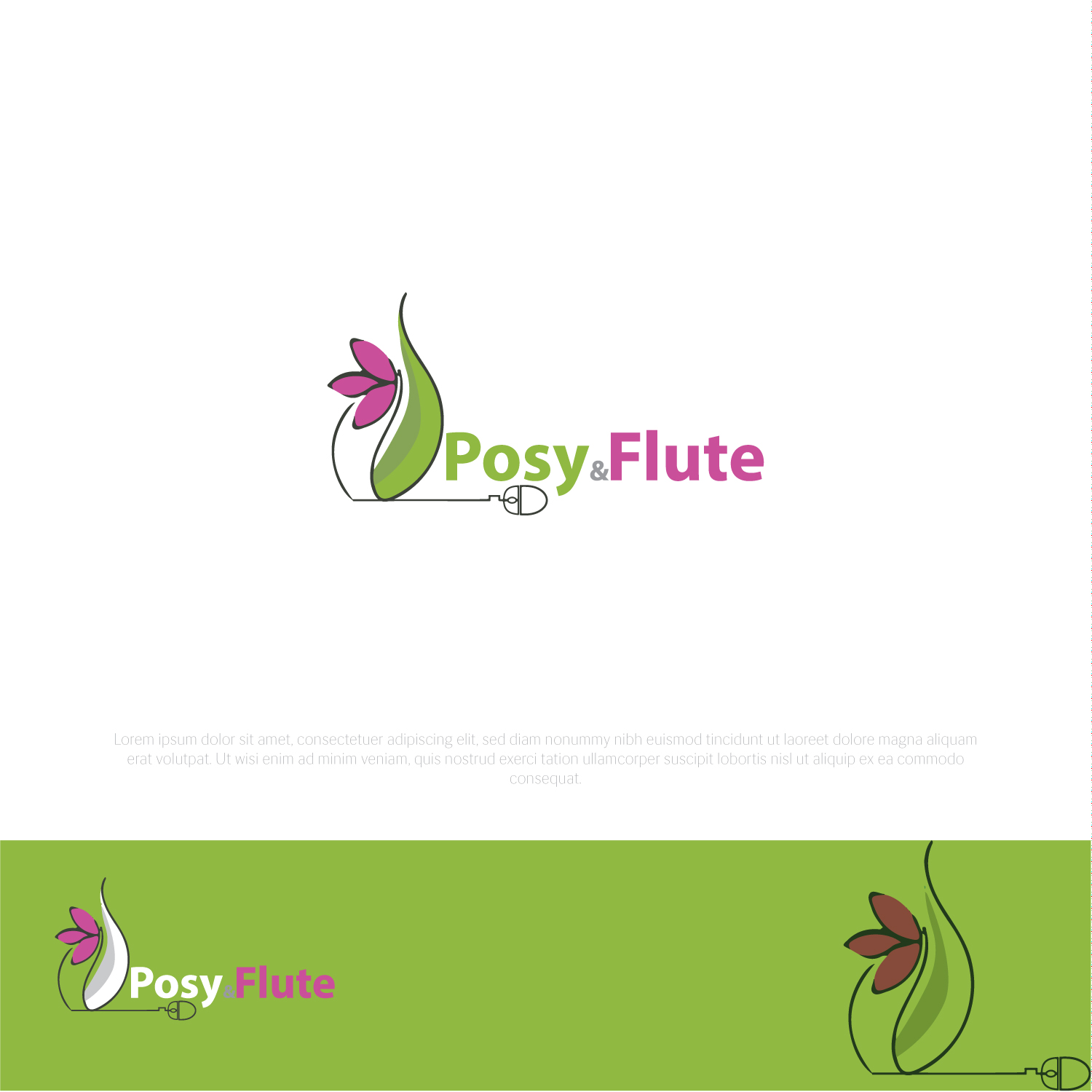 Logo Design by Balayat843 for Posy & Flute  | Design #26140131