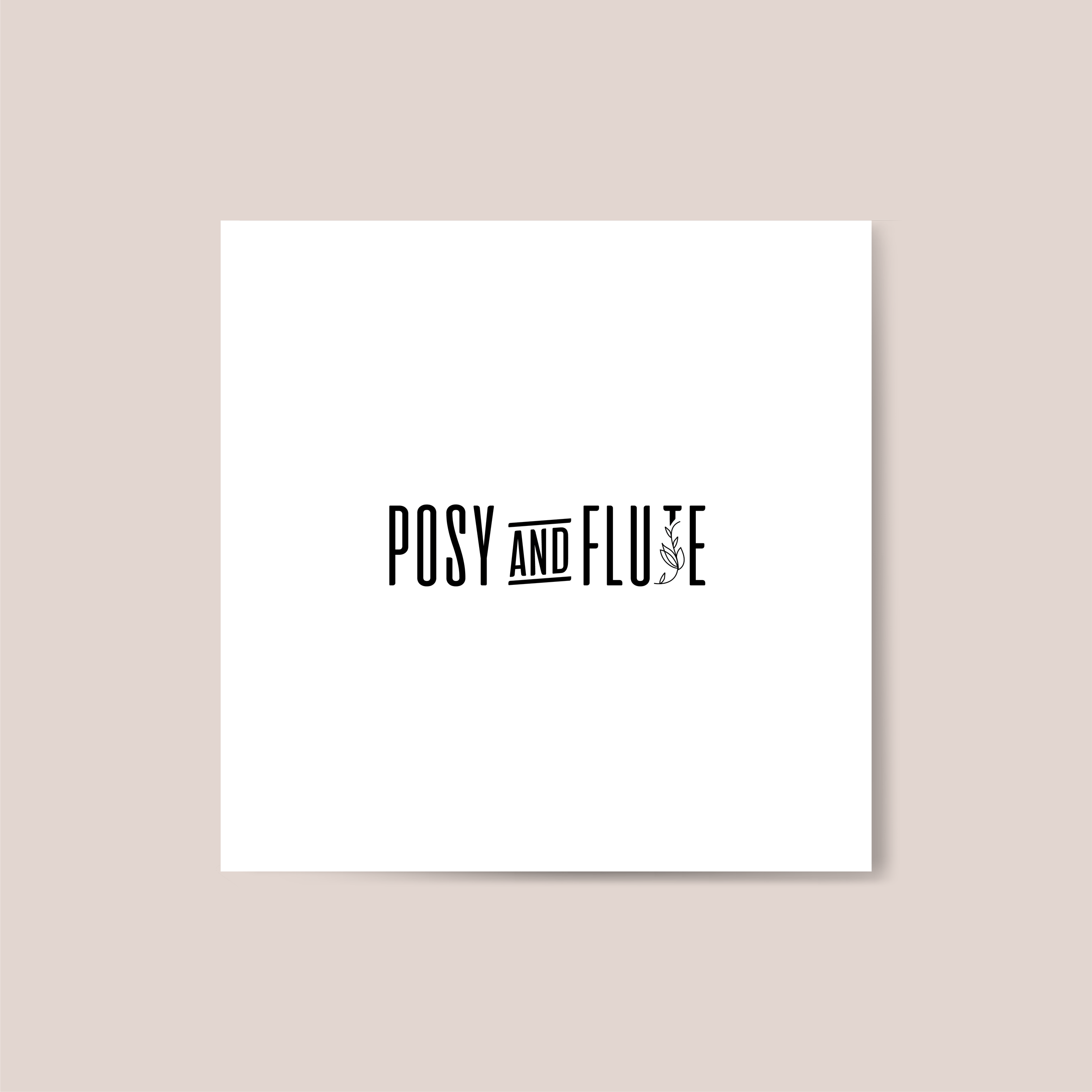 Logo Design by zaria. for Posy & Flute  | Design #26144763