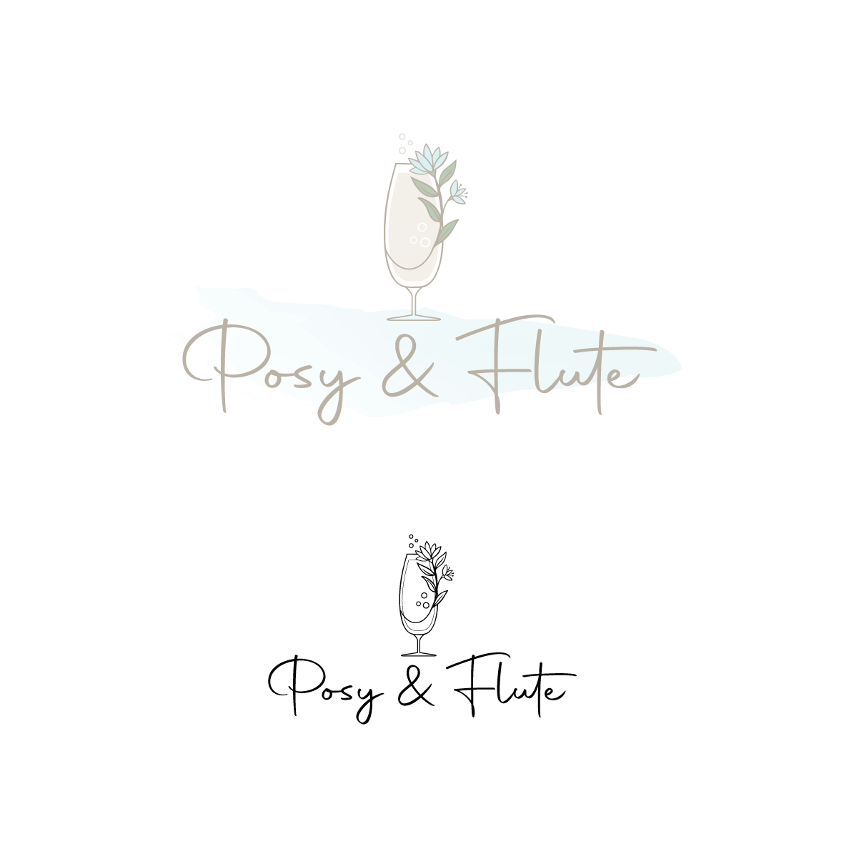 Logo Design by Samantha Ward Design for Posy & Flute  | Design #26157941