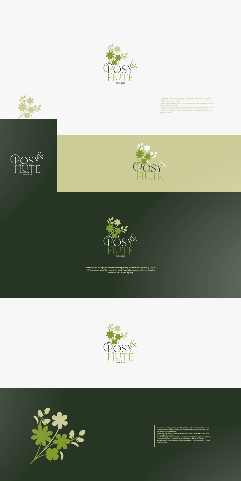 Diseño de Logo por Abdelrahman Ali para Posy & Flute  | Diseño #26144617