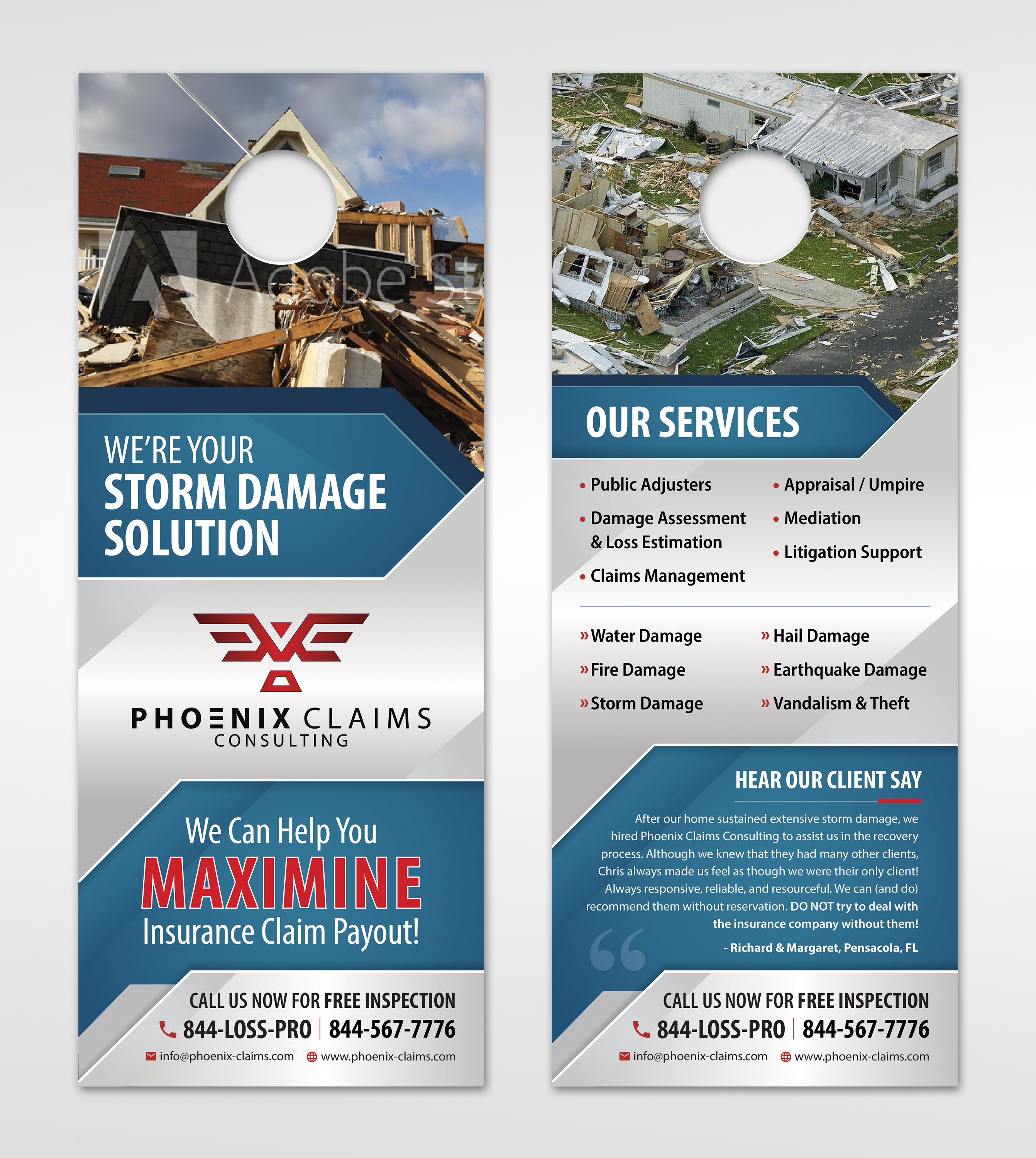 Diseño de Flyer por sun_design para Phoenix Claims Consulting | Diseño #26147451