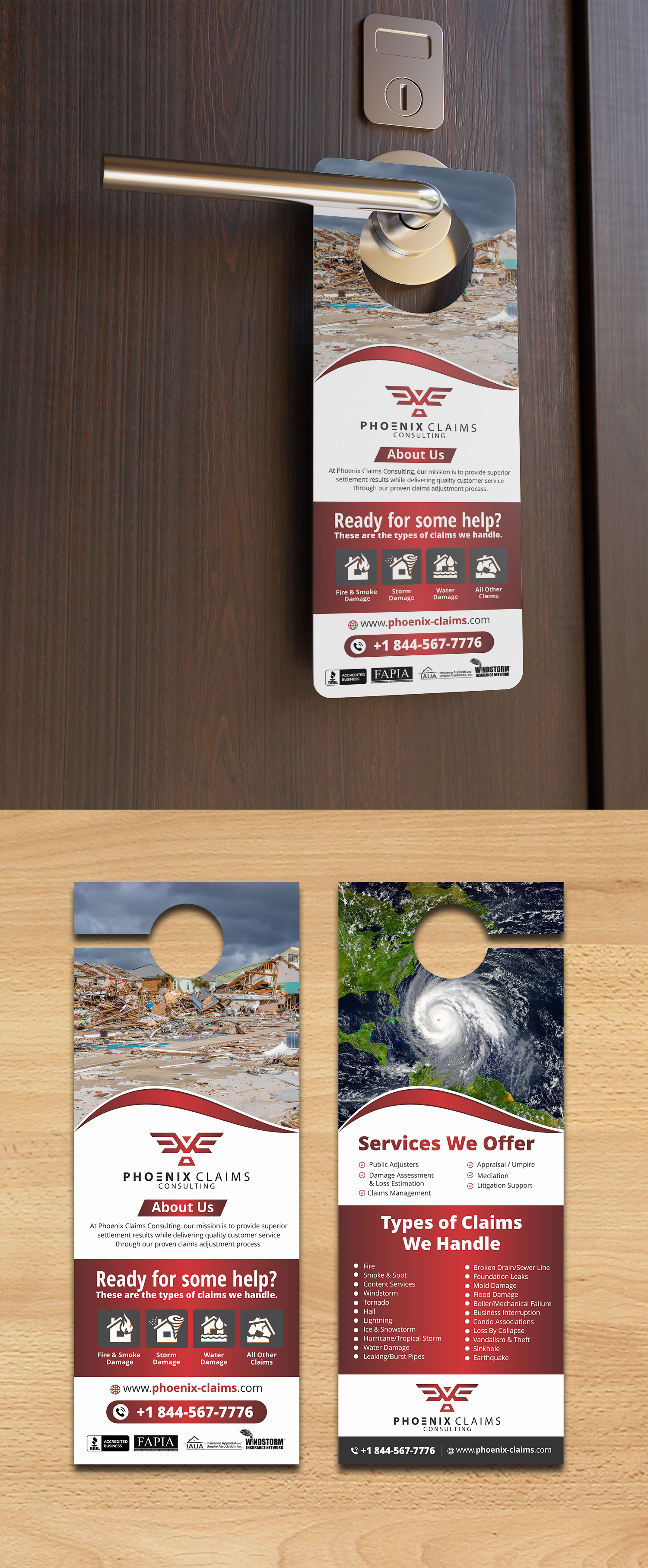 Diseño de Flyer por ecorokerz para Phoenix Claims Consulting | Diseño #26407005