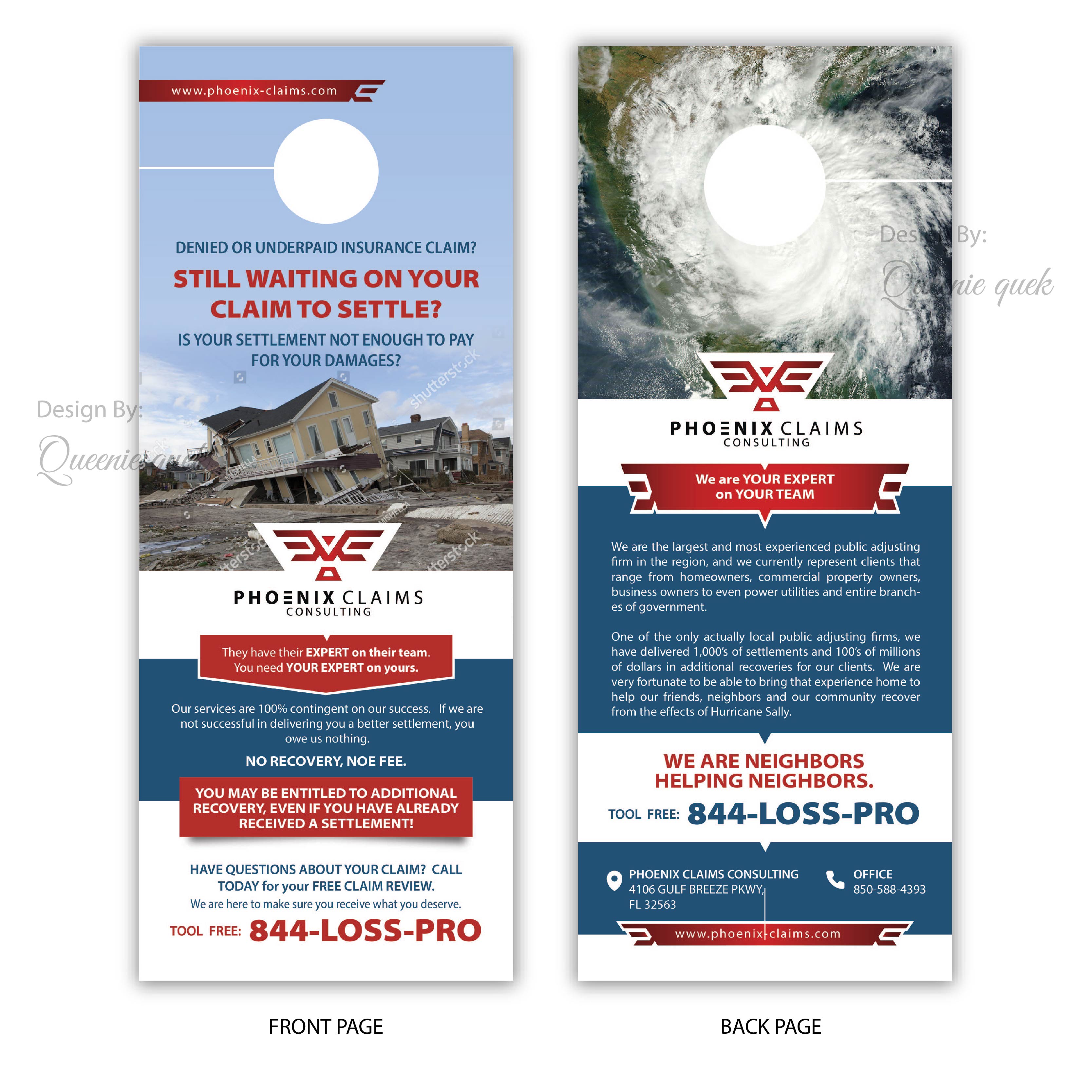 Flyer Design by Queenie Quek for Phoenix Claims Consulting | Design #26186623