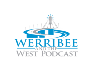 Werribee and the West Podcast with email address werribeeandwestpodcast@gmail.com | Logo Design by blue eye