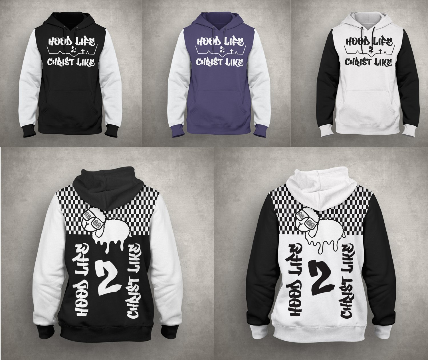 T-shirt Design by Kero for Hoodlife2Christlike/ H2C | Design #26151562