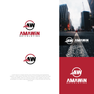 Amawin Bricklaying | Logo Design by MX LogoArt