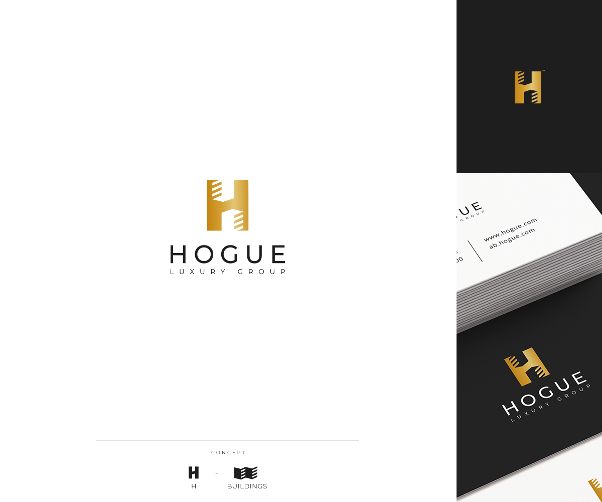 Logo Design by GBDESIGN for Hogue Luxury Group part of United Real Estate Infinity | Design #26146627