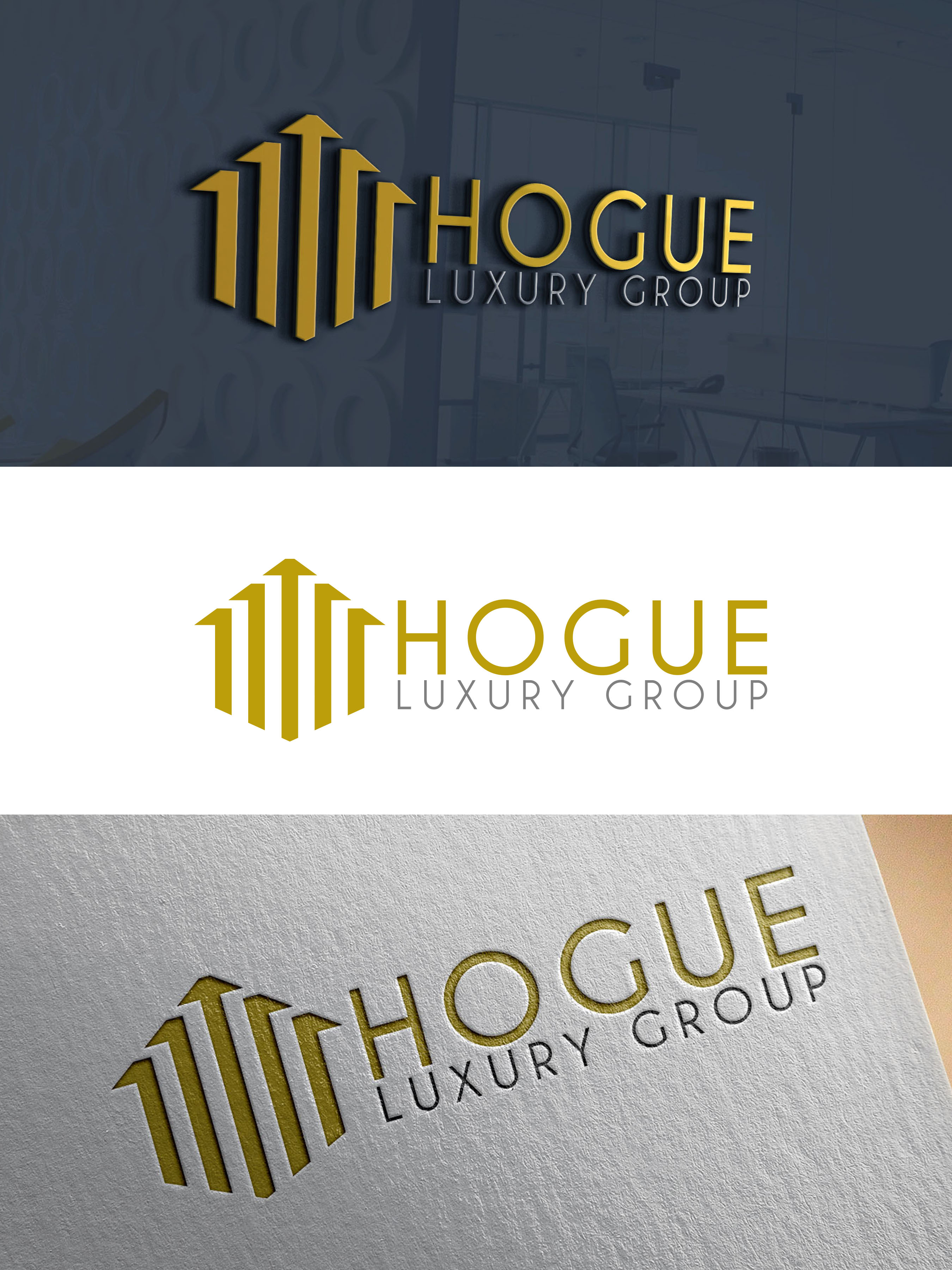 Diseño de Logo por VanR para Hogue Luxury Group part of United Real Estate Infinity | Diseño #26141652