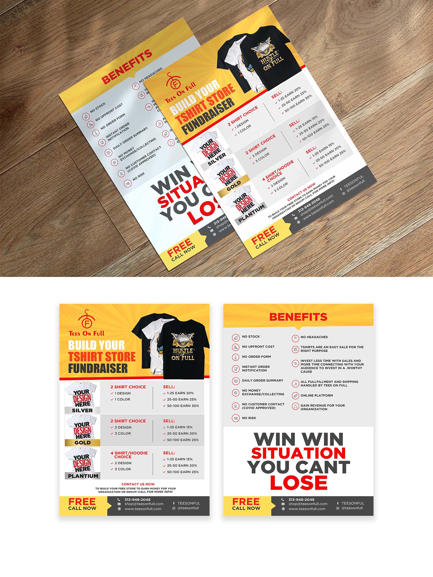 Flyer Design by debdesign for www.teesonfull.com | Design #26143382