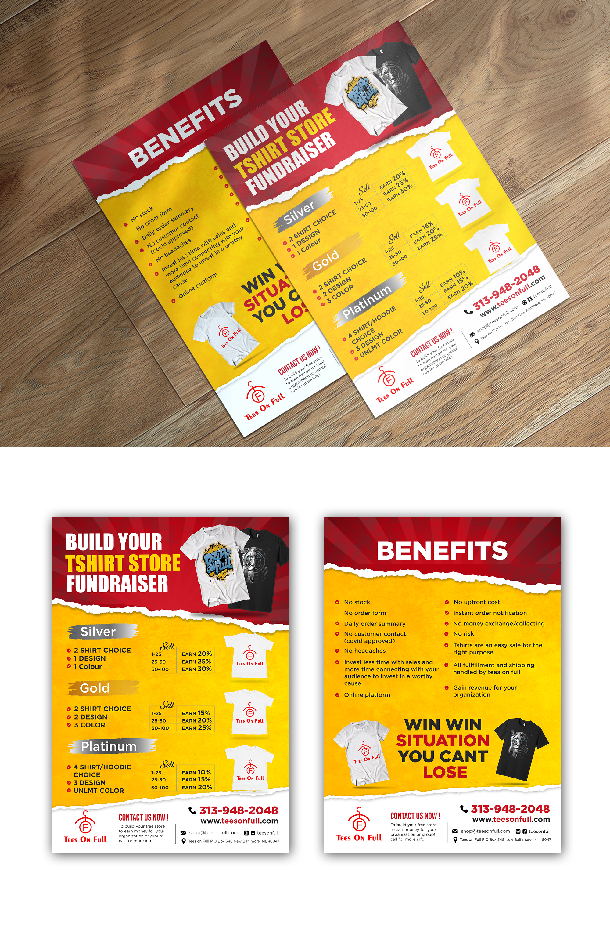 Flyer Design by debdesign for www.teesonfull.com | Design #26152741