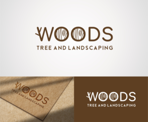 Logo Design by vta for Woods tree and landscaping  | Design #26146275