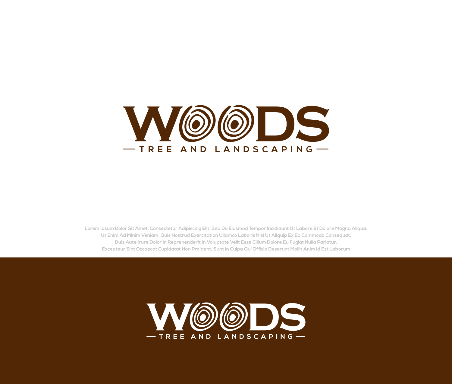Logo Design by Aditya.DwiRama for Woods tree and landscaping  | Design #26149877