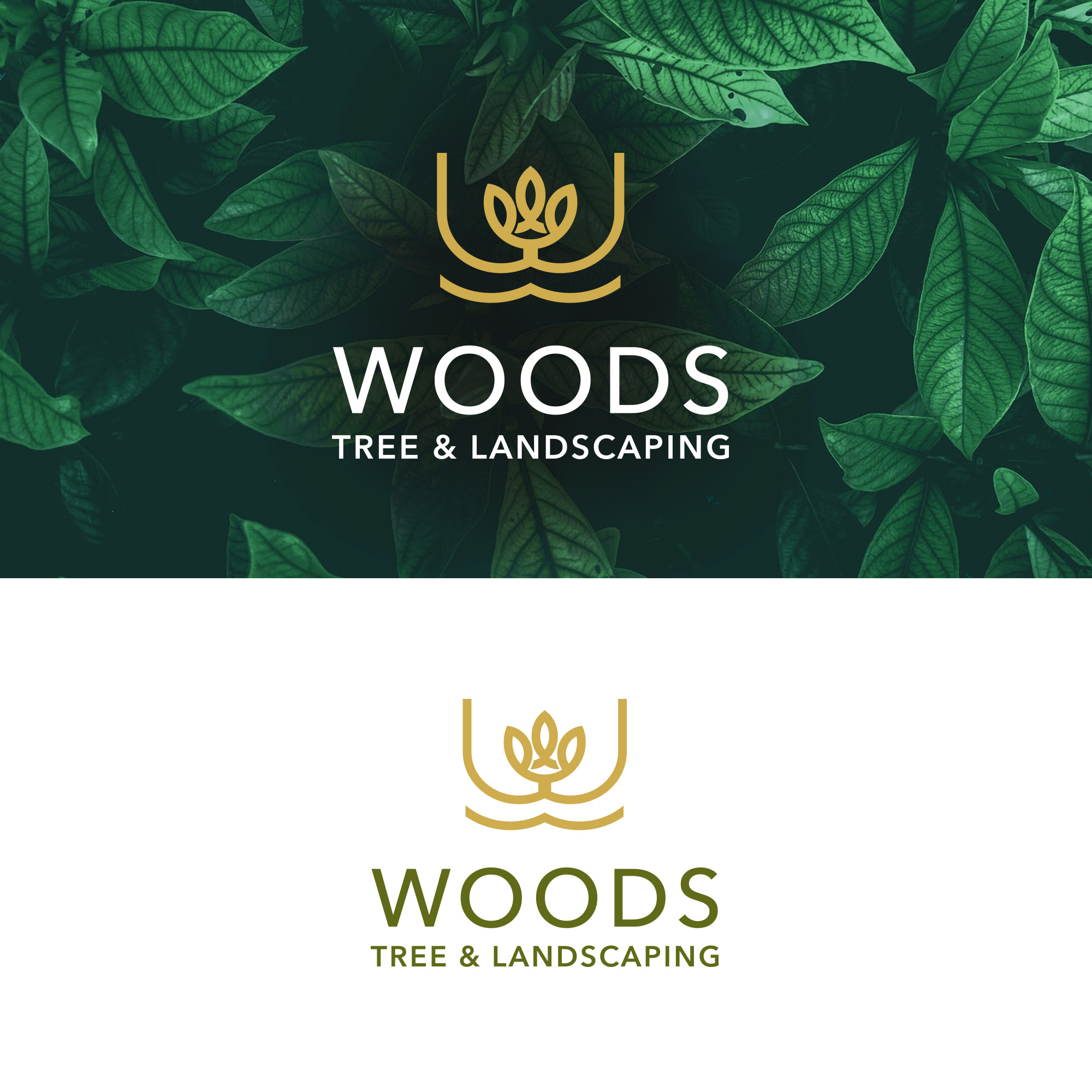 Logo Design by simple mind for Woods tree and landscaping  | Design #26146695