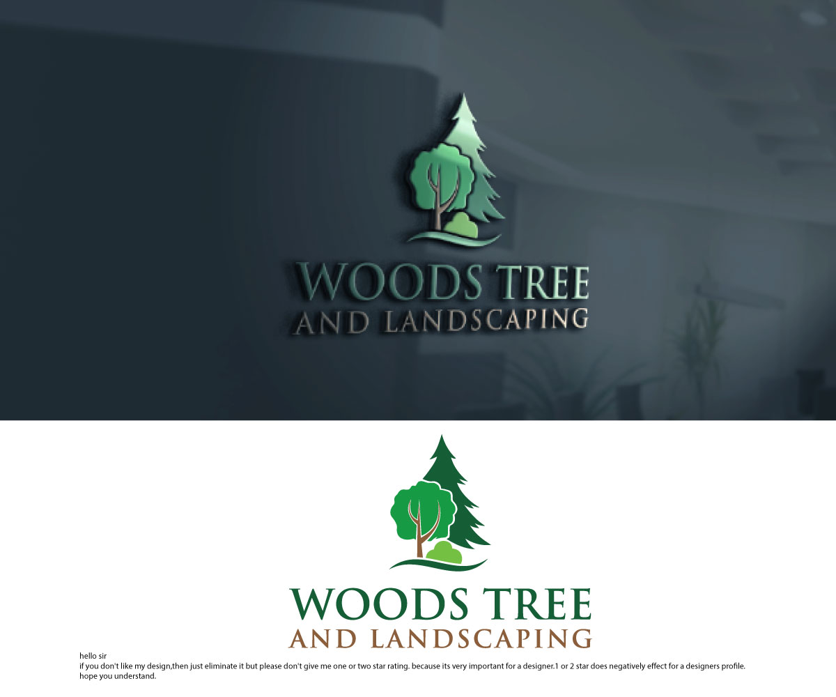 Logo Design by sekanul for Woods tree and landscaping  | Design #26147275