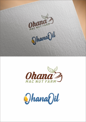Ohana Mac Nut Farm/Ohana Oil | Logo Design by Dickythx16