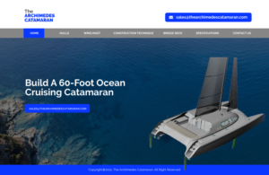 Web Design by chandrayaan.creative for Archimedes Catamaran | Design: #26251398