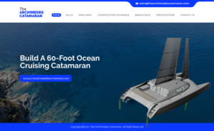 Web Design by chandrayaan.creative for Archimedes Catamaran | Design: #26251400
