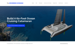 Web Design by chandrayaan.creative for Archimedes Catamaran | Design: #26251401