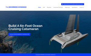 Web Design by chandrayaan.creative for Archimedes Catamaran | Design: #26251404