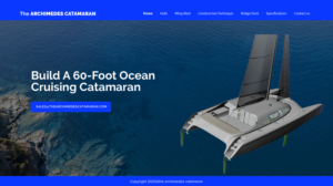 Web Design by chandrayaan.creative for Archimedes Catamaran | Design: #26251583