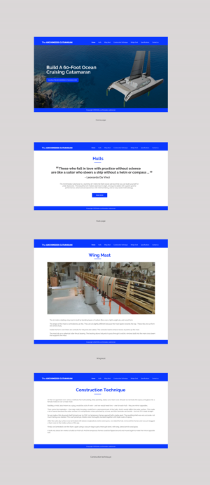 Web Design by chandrayaan.creative for Archimedes Catamaran | Design: #26251990