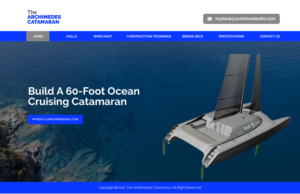Web Design by chandrayaan.creative for Archimedes Catamaran | Design: #26273684
