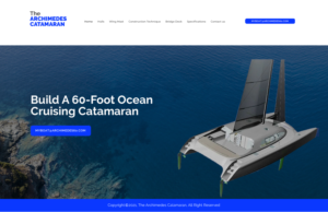 Web Design by chandrayaan.creative for Archimedes Catamaran | Design: #26273686