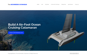 Web Design by chandrayaan.creative for Archimedes Catamaran | Design: #26273687