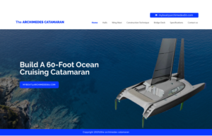 Web Design by chandrayaan.creative for Archimedes Catamaran | Design: #26273823