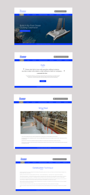 Web Design by chandrayaan.creative for Archimedes Catamaran | Design: #26274595