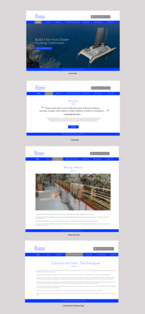 Web Design by chandrayaan.creative for Archimedes Catamaran | Design: #26280219