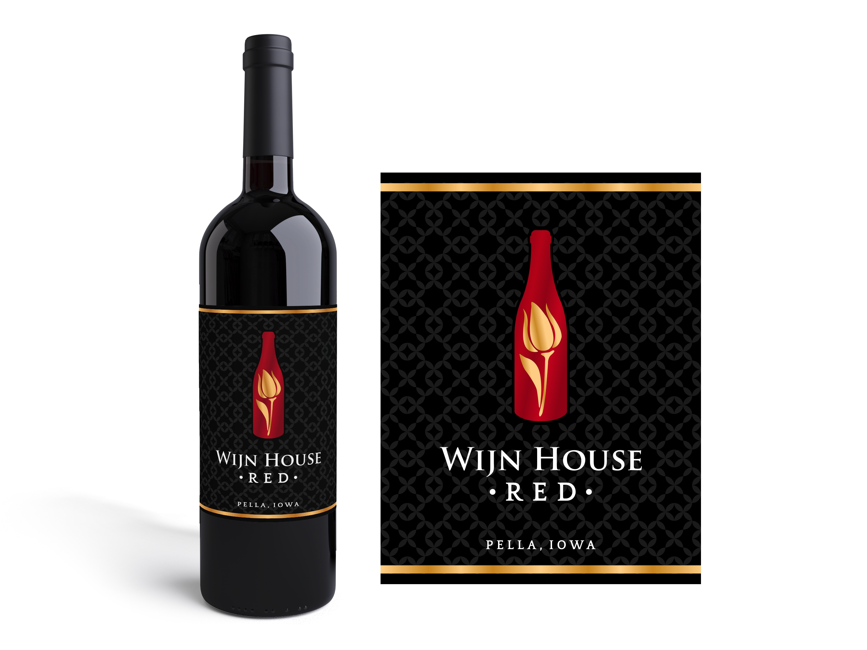 Label Design by ammar_ed for THE WIJN HOUSE, L.L.C. | Design #26150430