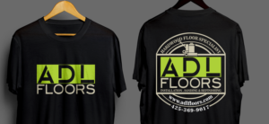 Work T-shirt for our flooring installers to wear on the jobs | T-shirt Design by SAI DESIGNS