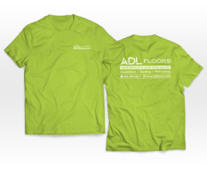 Work T-shirt for our flooring installers to wear on the jobs | Diseño de Camiseta por Luniere Designs