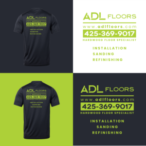 Work T-shirt for our flooring installers to wear on the jobs | Diseño de Camiseta por Angkasa Official