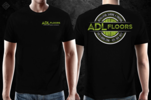 Work T-shirt for our flooring installers to wear on the jobs | T-shirt Design by gekgrfx