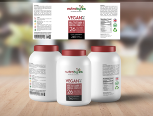 NUTRABYTES FOOD SUPPLEMENT LABEL DESIGN | Label Design by Shumaila Kiran