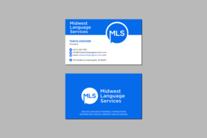 Diseño de Tarjeta de Presentación por Creations Box 2015 para Midwest Language Services, LLC | Diseño: #26162882