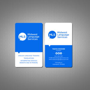 Diseño de Tarjeta de Presentación por Creations Box 2015 para Midwest Language Services, LLC | Diseño: #26162894