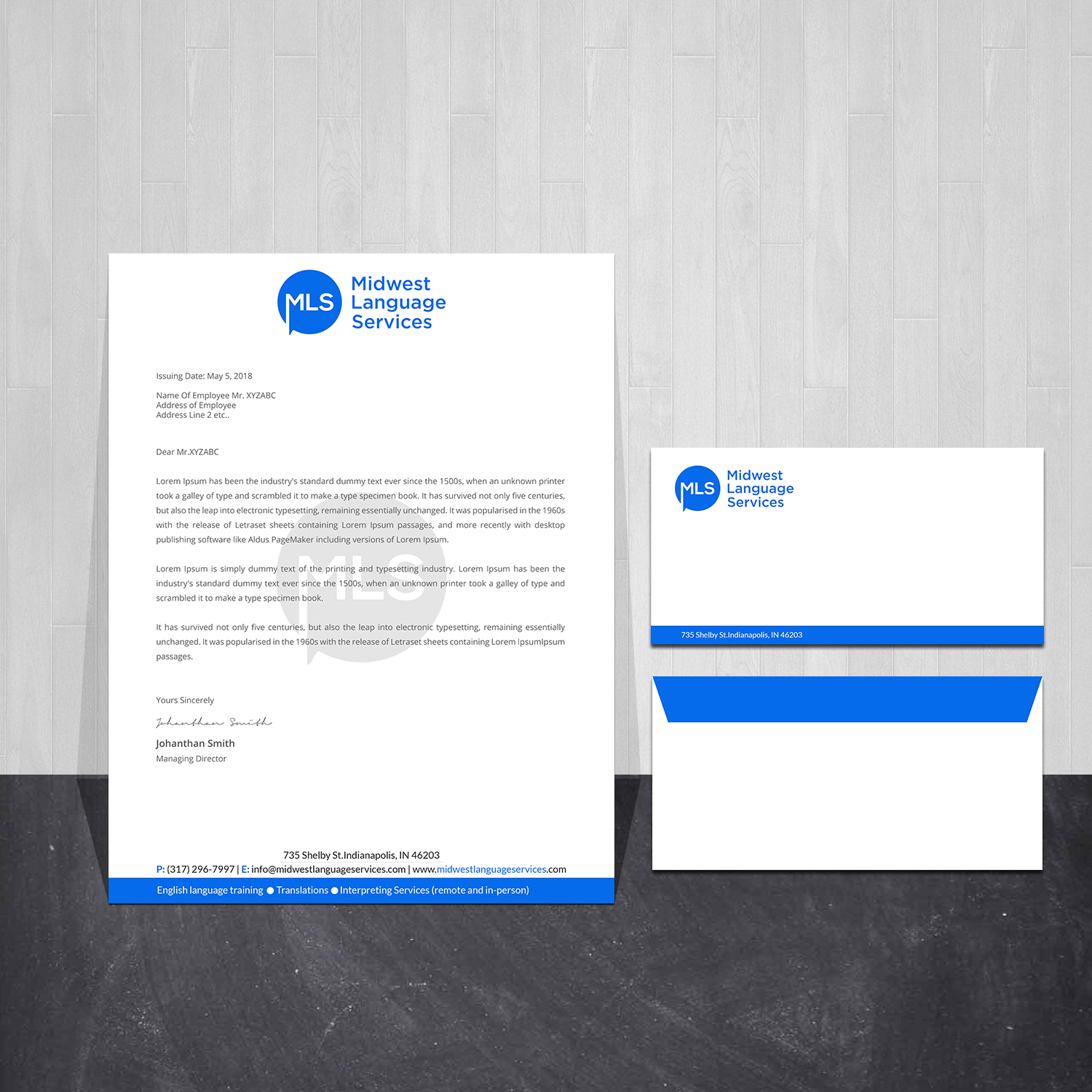 Business Card Design by Creations Box 2015 for Midwest Language Services, LLC | Design #26162908