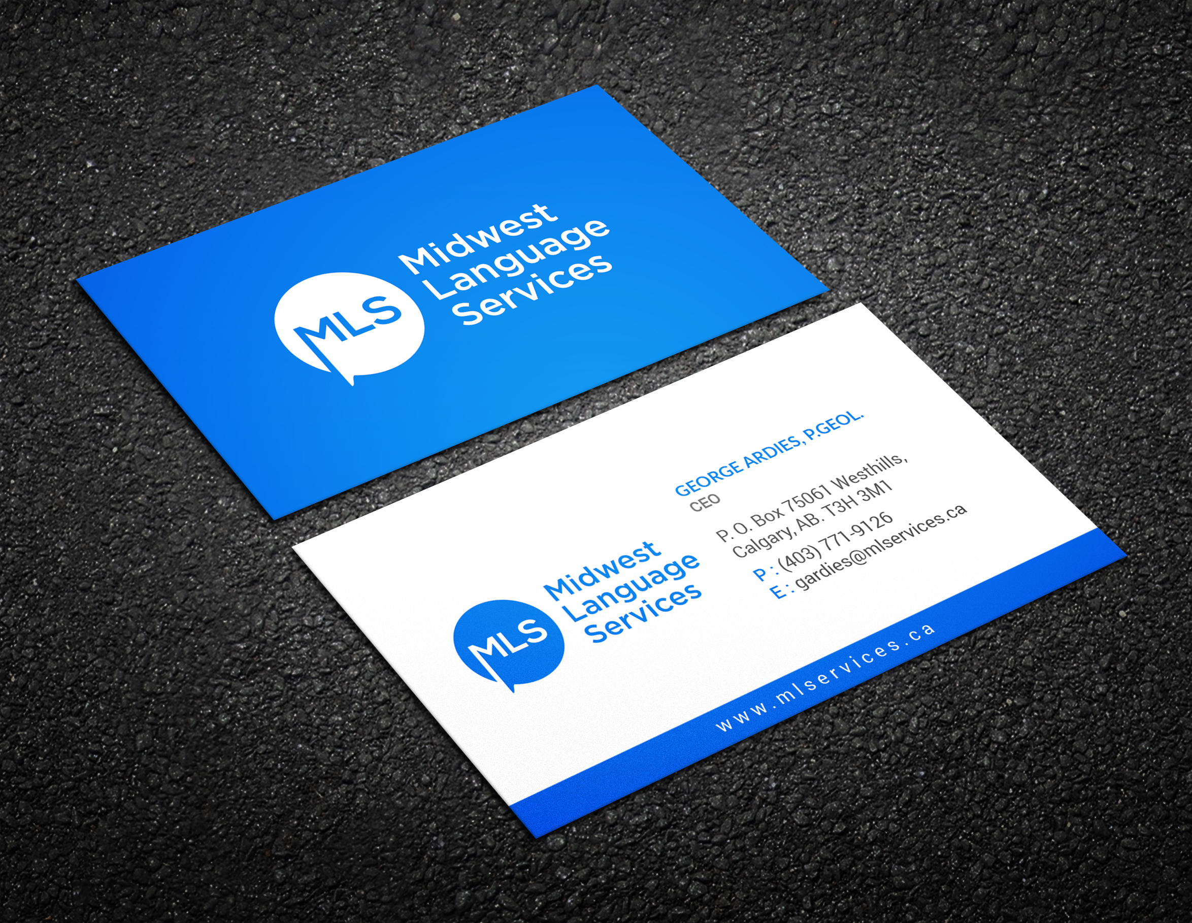 Design de Carte de Visite par R.design pour Midwest Language Services, LLC | Design #26150487