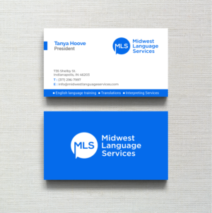 Visitenkarten-Design von R.design für Midwest Language Services, LLC | Design: #26154341
