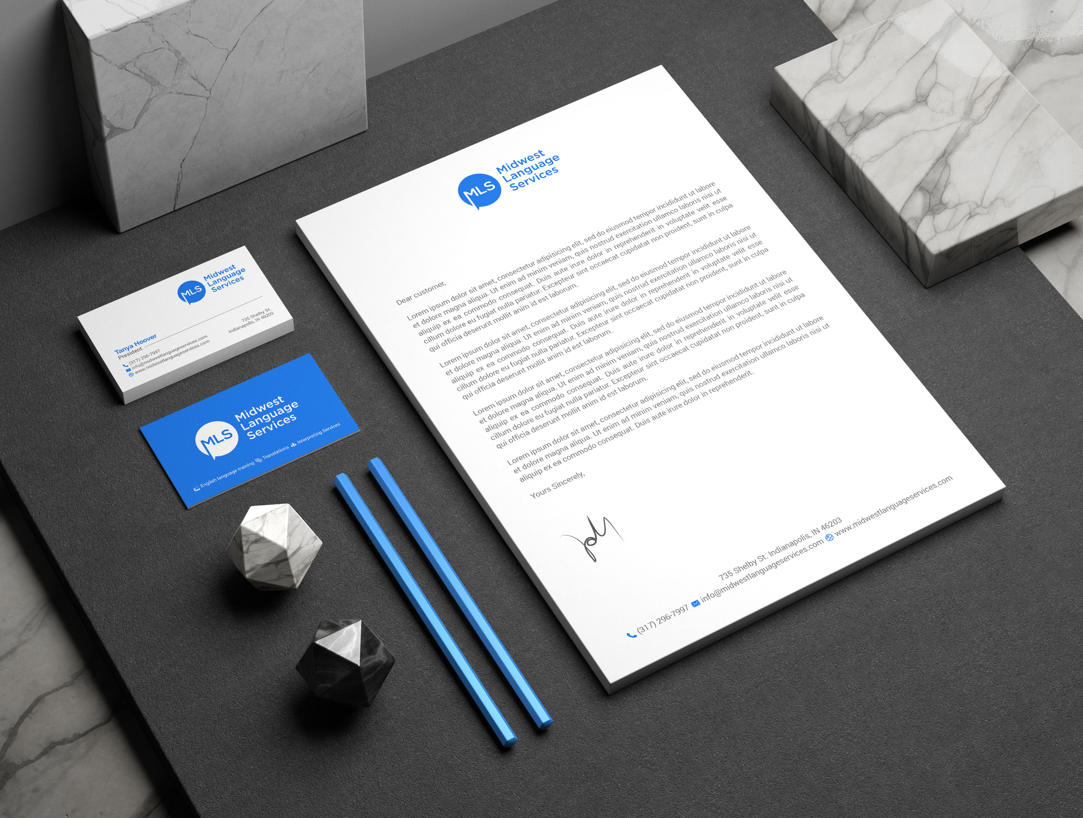 Design de Carte de Visite par R.design pour Midwest Language Services, LLC | Design #26164585